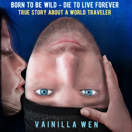 Love book cover with the title 'Book design for a true story'