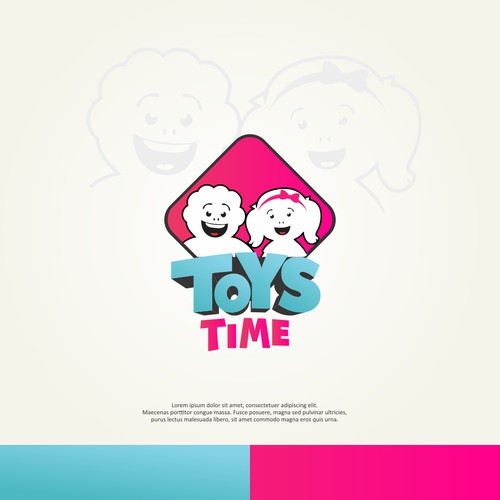 Corporate identity logo with the title 'Toys Time Logo'