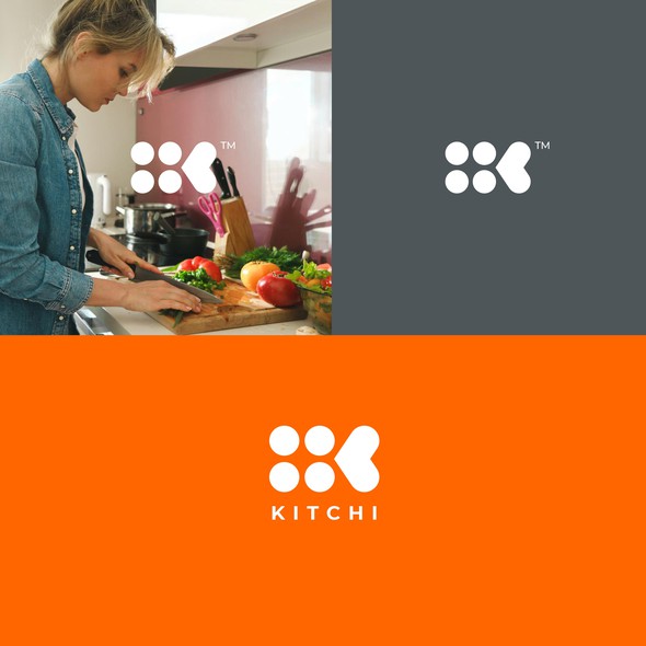 Cooking logo with the title 'KITCHI'