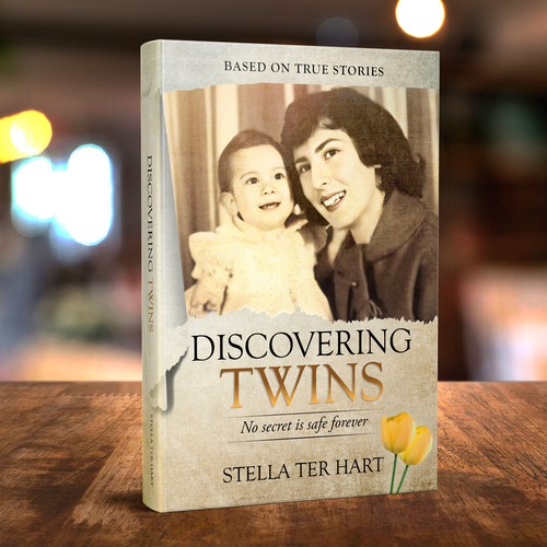 Vintage book cover with the title 'Discovering Twins'