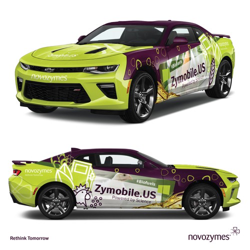 Chevrolet design with the title 'Zymobile car wrap'