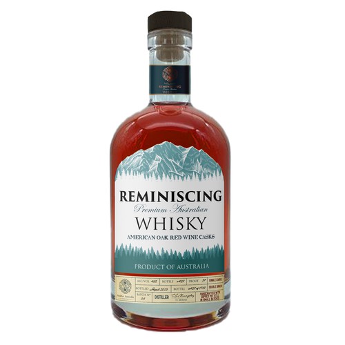 Whiskey label with the title 'Whisky label'