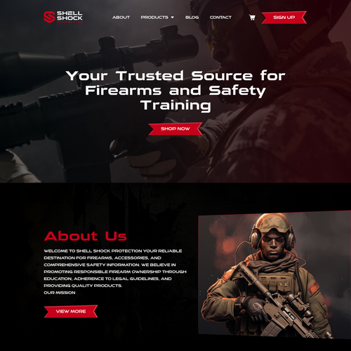 Sports website with the title 'Shellshock Protection'