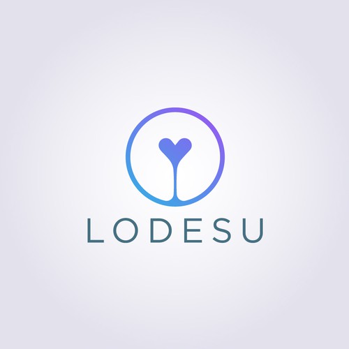 Romantic logo with the title 'Lodesu logo concept'