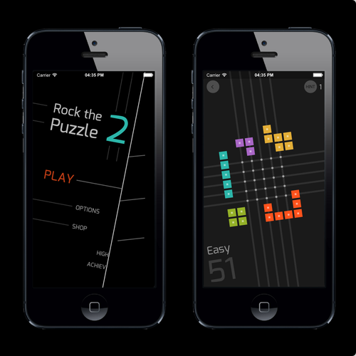 Puzzle design with the title 'Rock the Puzzle 2'