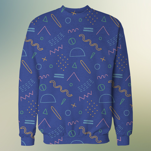 Men's fashion design with the title 'Abstract pattern'