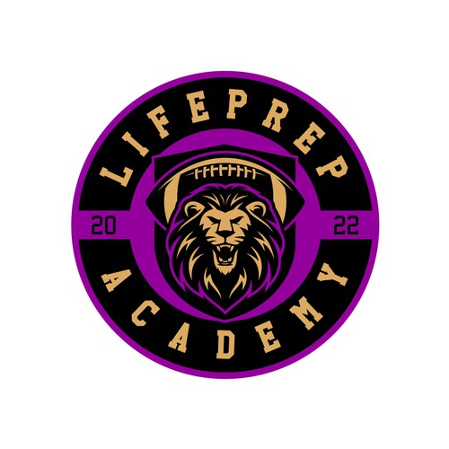 Lion head design with the title 'Winner of LifePrep Academy Contest'