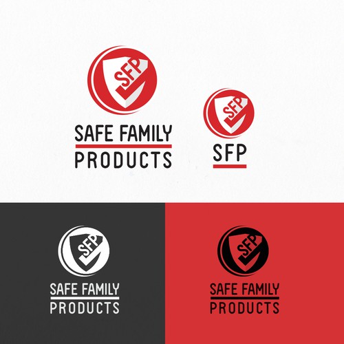 One-color design with the title 'Shield Logo'