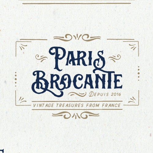Antique design with the title 'Logo design'