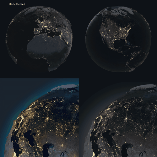 3D artwork with the title 'Planet Earth'
