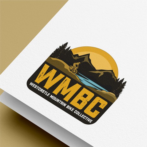 Mountain biking logo with the title ' logo for the Westcastle Mountain Bike Collective'