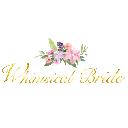 Bouquet logo with the title 'Elegant logo for the new Bridal Boutique'