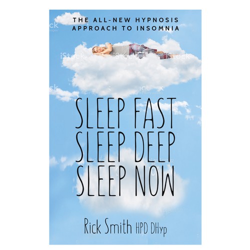 Health book cover with the title 'Sleep fast, Sleep Deep, Sleep Now'