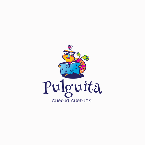 Bug logo with the title 'Pulguita logo'