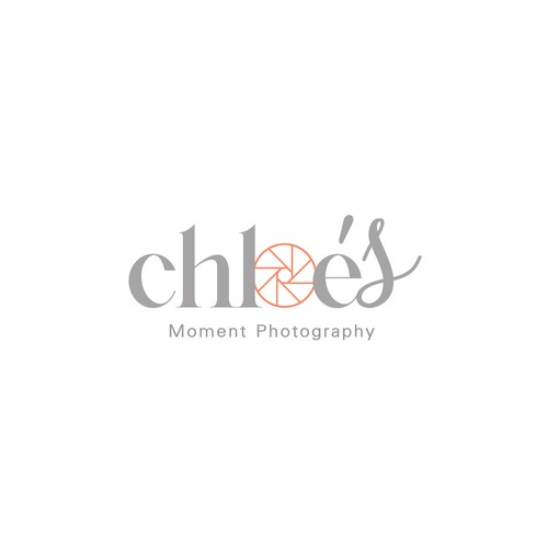 Photography studio logo with the title 'Chloe's Moments Photography'