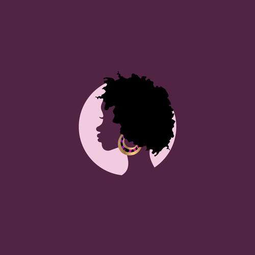 Beauty brand with the title ' eye catching logo design targets natural hair products for african american hair, skin and body'