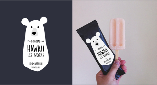 Hawaii logo with the title 'LOGO // new food brand'