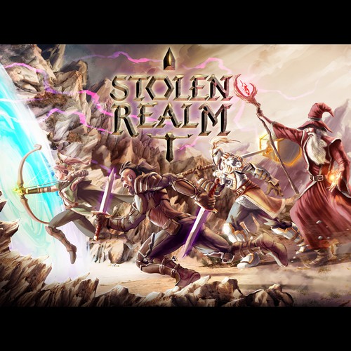 Medieval artwork with the title 'Fantasy Game Cover'