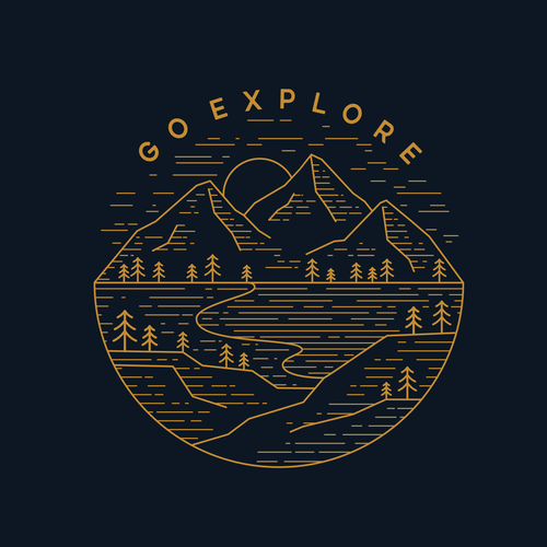 Adventure t-shirt with the title 'GO EXPLORE'
