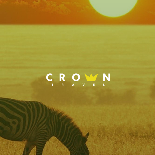 Gold crown logo with the title 'Crown Travel'