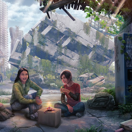 Character artwork with the title 'Fanart of The Last Of Us #2'