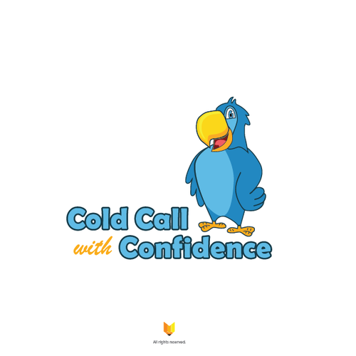 Call design with the title 'Design a character/mascot-driven logo for Cold Call with Confidence'