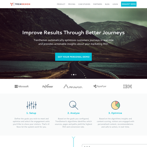 Animation website with the title 'Trendemon website'