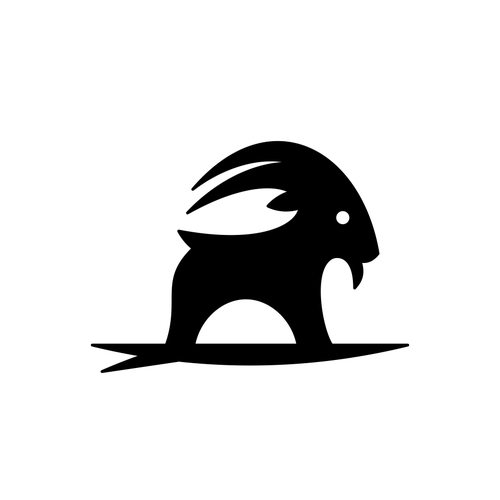 Surfing logo with the title 'SURFGOAT'