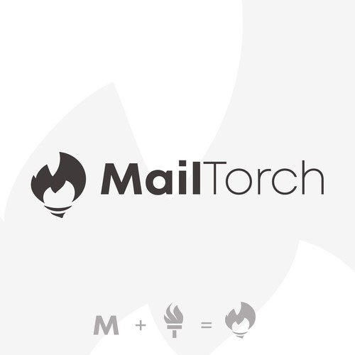 Mailbox logo with the title 'Logo concept for an email service.'