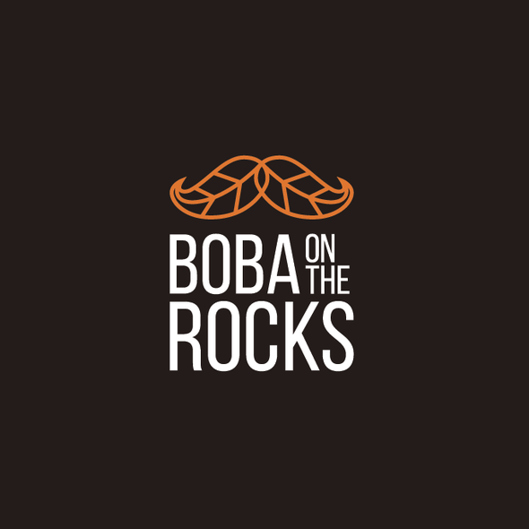 Bubble tea design with the title 'Bubble Tea Logo'