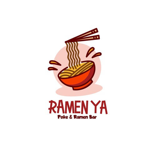 Ramen logo with the title 'Ramen Ya logo'