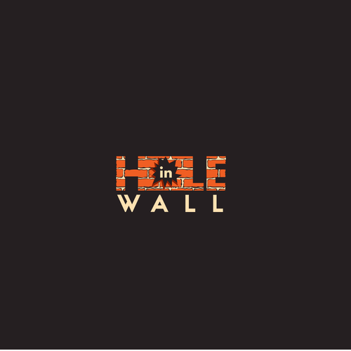 Wall design with the title 'Hole In Wall'
