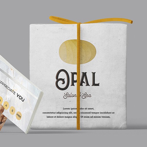 Salon design with the title 'Logo concept for Opal Spa'