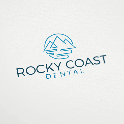 Coastal logo with the title 'Rocky Coast'