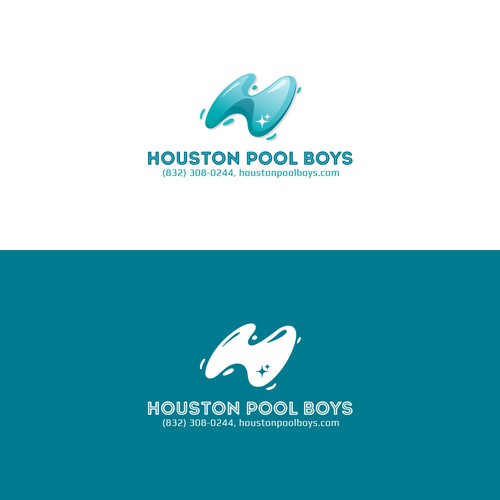 Cleaning and maintenance logo with the title 'Houston Pool Boys'