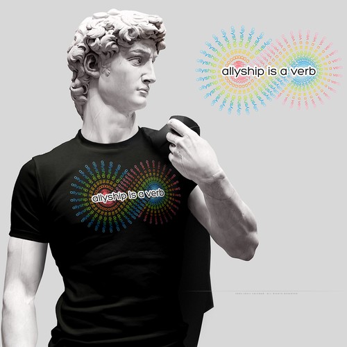 Internet t-shirt with the title 'Allyship'