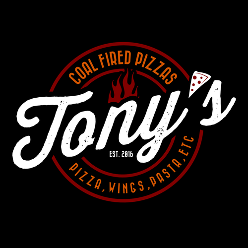 Chicken king logo with the title 'Pizzeria logo'