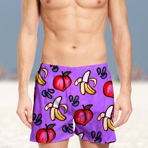 Sexy artwork with the title 'Kinky beach-wear design'