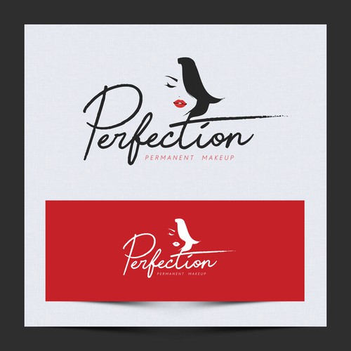 Lipstick design with the title 'Logo - Beauty'