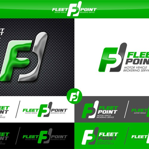 Vehicle design with the title 'FLEET POINT LOGO'