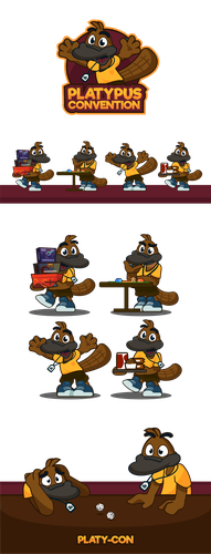 Board game design with the title 'Mascot and Character Design'