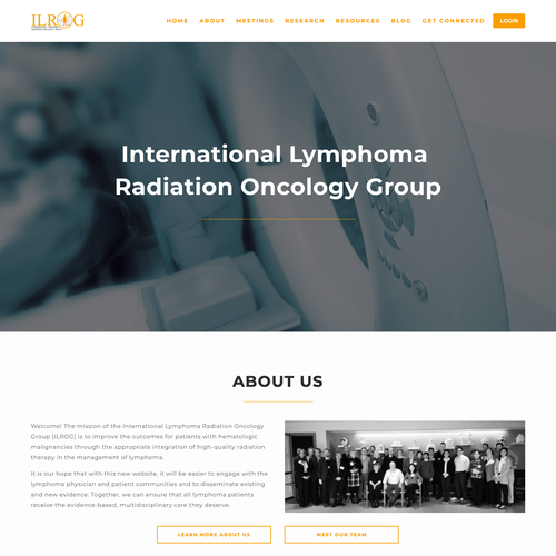 SEO design with the title 'Medical Association for Lymphoma'