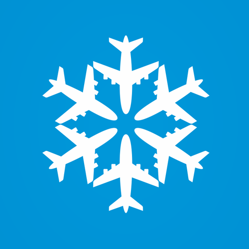 Snowflake design with the title 'Airline Ice'
