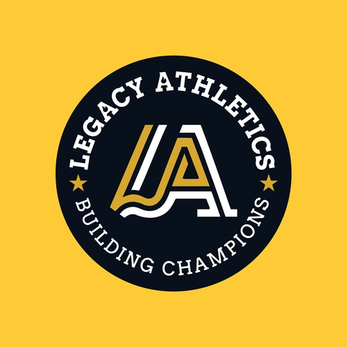 LA logo with the title 'LA - MONOGRAM'
