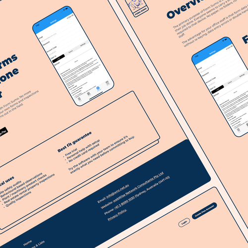 Pink website with the title 'Form Sumo'