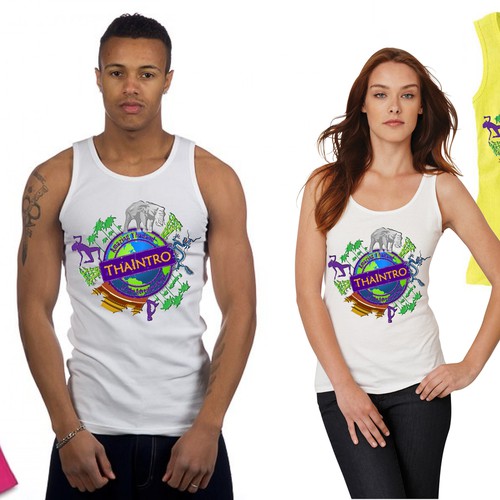Tank top design with the title 'Create a winning Tank Top design'
