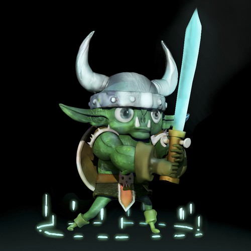 Knight design with the title 'Green Knight'