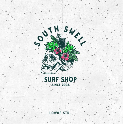 Floral t-shirt with the title 'Design for Surf Shop'