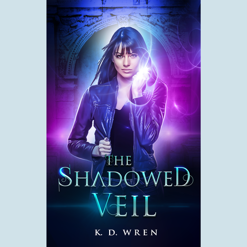 Urban fantasy book cover with the title 'Ebook cover for an urban fantasy story'