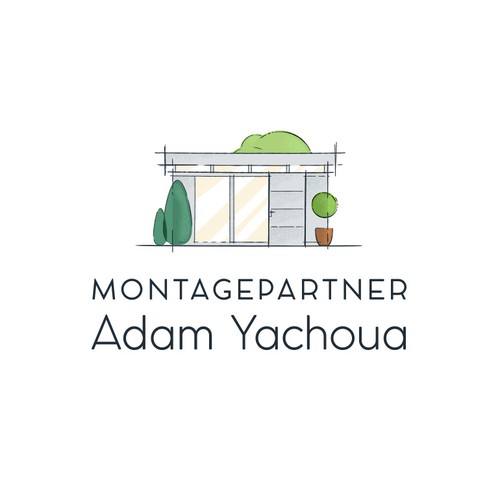 Garden design with the title 'Logo for Montagepartner Adam Yachoua'